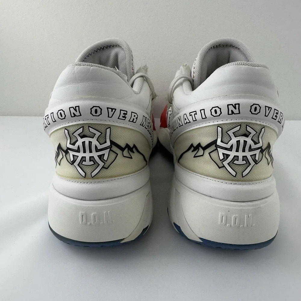 Adidas DON Issue #2 Negativity‎ White Multi Men's Size 7 Basketball Shoes - Picture 3 of 10